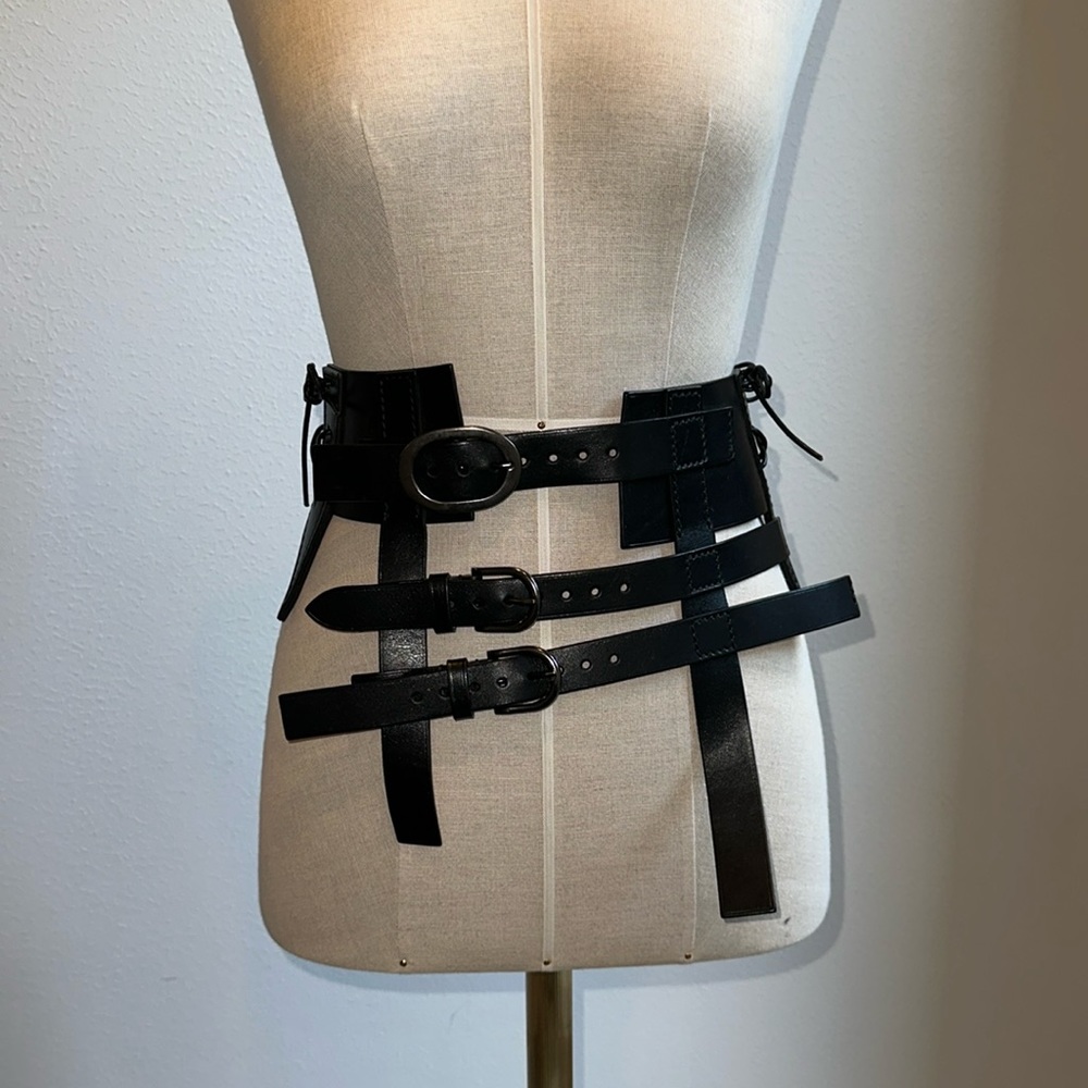 Tom Ford Leather Corset Waist Belt